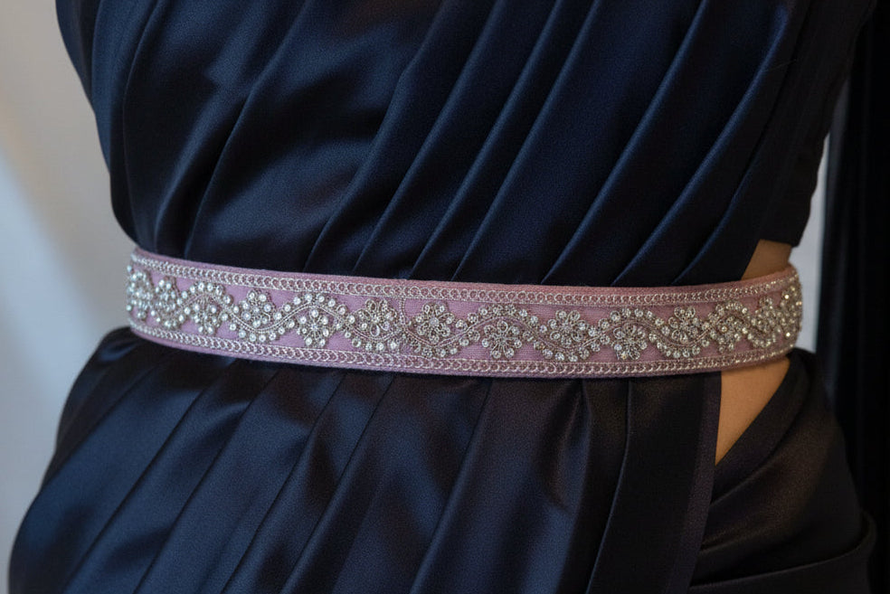 Heera Pink belt ( slim )